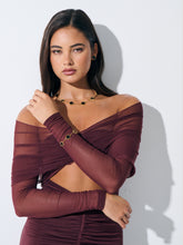 Load image into Gallery viewer, Charlotte 18K Gold Plated Necklace in Black