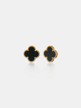 Load image into Gallery viewer, Charlotte Earrings in 18K Gold Plated in Black