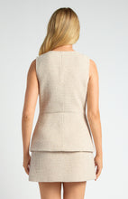 Load image into Gallery viewer, Pinot Tweed Vest White Brown Marl