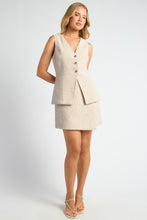 Load image into Gallery viewer, Pinot Tweed Vest White Brown Marl