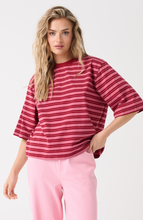 Load image into Gallery viewer, Hallie Tee - Boysenberry Stripe | Cartel & Willow