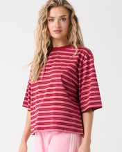 Load image into Gallery viewer, Hallie Tee - Boysenberry Stripe | Cartel & Willow