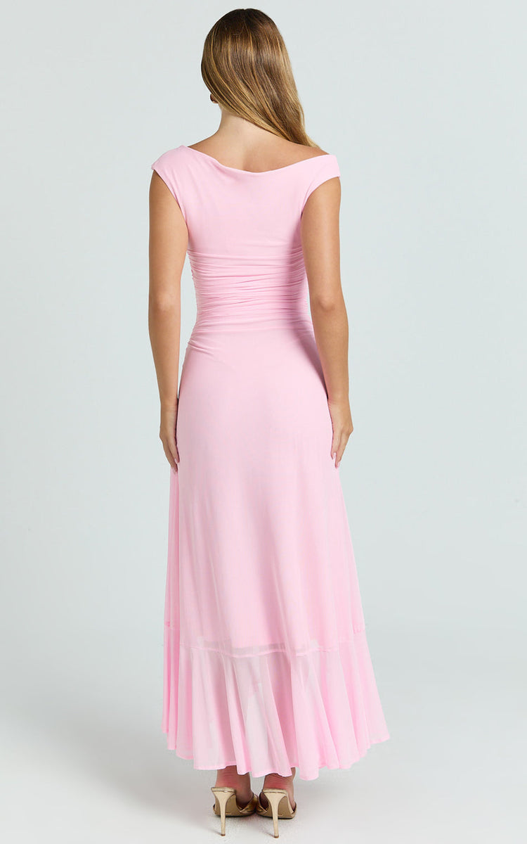 judee midi dress Judee Dress Pink – à la mode Boutique