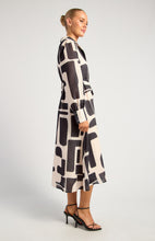 Load image into Gallery viewer, Leah Shirt Dress Black Print
