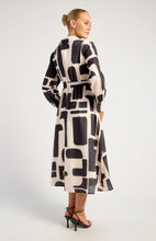 Load image into Gallery viewer, Leah Shirt Dress Black Print