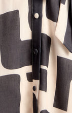 Load image into Gallery viewer, Leah Shirt Dress Black Print