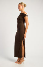 Load image into Gallery viewer, Medora Marble Buckle Detail Dress Espresso
