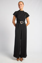 Load image into Gallery viewer, Joandra Resin Buckle Jumpsuit Black