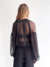 Load image into Gallery viewer, Franchi Sheer Shirt Black