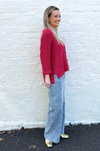 Load image into Gallery viewer, Reagan Cotton Knit Jumper Red