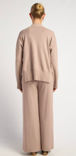Load image into Gallery viewer, Front Seam Detail Knit Pants Mushroom