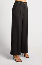 Load image into Gallery viewer, Elsie Wide Leg Pants With Belt Black