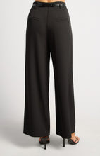 Load image into Gallery viewer, Elsie Wide Leg Pants With Belt Black