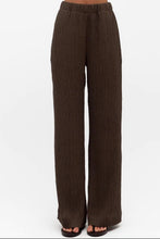 Load image into Gallery viewer, Crinkle Pants Chocolate | White Closet