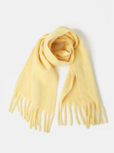 Load image into Gallery viewer, Betty Wool Plain Fluffy Scarf in Lemon