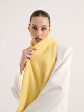 Load image into Gallery viewer, Betty Wool Plain Fluffy Scarf in Lemon