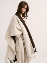 Load image into Gallery viewer, Betty Wool Plain Fluffy Scarf in Oatmeal
