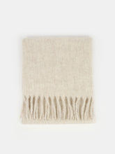 Load image into Gallery viewer, Betty Wool Plain Fluffy Scarf in Oatmeal
