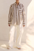 Load image into Gallery viewer, Mirelle Shirt Cream Brown