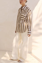 Load image into Gallery viewer, Mirelle Shirt Cream Brown