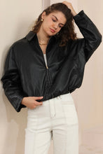 Load image into Gallery viewer, Matty Black PU Jacket