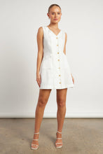 Load image into Gallery viewer, Titley Contrast Stitching Dress White