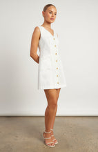 Load image into Gallery viewer, Titley Contrast Stitching Dress White