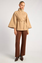 Load image into Gallery viewer, Norella Cape Coat Camel
