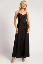 Load image into Gallery viewer, Giada Gold Chain Strap Jumpsuit Black