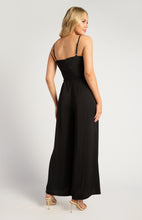 Load image into Gallery viewer, Giada Gold Chain Strap Jumpsuit Black
