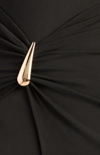 Load image into Gallery viewer, Buena Gold Feature Dress Black
