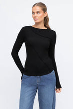 Load image into Gallery viewer, Sita Long Sleeve Tee Black | Paper Heart