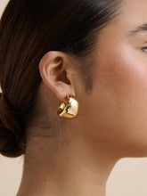 Load image into Gallery viewer, Dome Huggie 18K Gold Plated Earrings