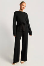 Load image into Gallery viewer, Saraid Knit Set Black