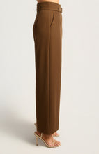 Load image into Gallery viewer, Skylar Gold Buckle Pants Dark Brown
