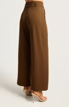 Load image into Gallery viewer, Skylar Gold Buckle Pants Dark Brown