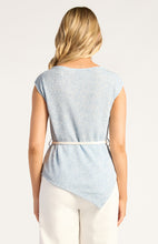 Load image into Gallery viewer, Calla Top With Robe Belt Blue