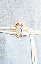 Load image into Gallery viewer, Calla Top With Robe Belt Blue