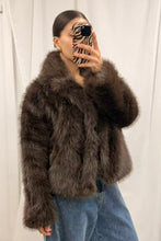 Load image into Gallery viewer, Victa Faux Fur Jacket Brown
