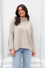Load image into Gallery viewer, Abree Wool Blend Turle Neck Jumper Mocha