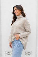 Load image into Gallery viewer, Abree Wool Blend Turle Neck Jumper Mocha