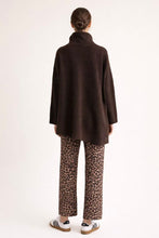 Load image into Gallery viewer, Abree Wool Blend Turle Neck Jumper Chocolate