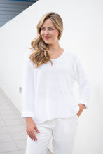 Load image into Gallery viewer, Reagan Cotton Knit Jumper White