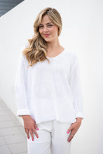 Load image into Gallery viewer, Reagan Cotton Knit Jumper White