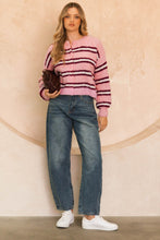 Load image into Gallery viewer, Rosewood Stripe Knit Cardi | Ebby And I