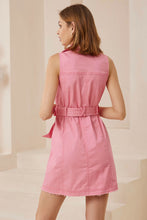 Load image into Gallery viewer, Akash Stretch Denim Dress Pink