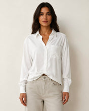 Load image into Gallery viewer, Teagan Twist Hem Shirt White