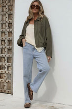 Load image into Gallery viewer, Yara Suede Bomber Jacket Khaki