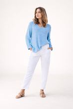 Load image into Gallery viewer, Reagan Cotton Knit Jumper Blue