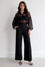 Load image into Gallery viewer, Franchi Sheer Shirt Black